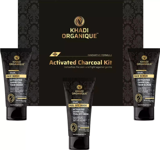 KHADI ORGANIQUE ACTIVATED CHARCOAL GIFT (SET 3)