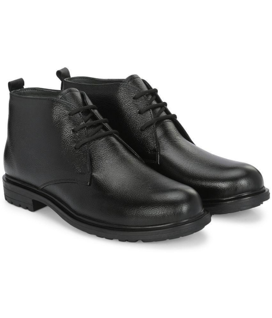 Leeport Black Mens Derby Formal Shoes - None