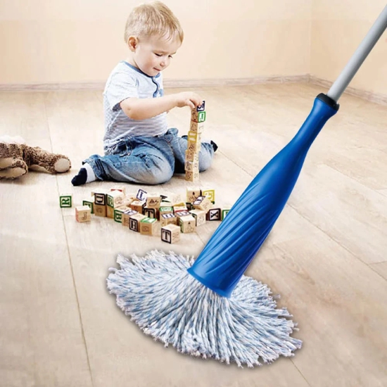 URBAN CREW STEEL ROD COTTON BOTTLE MOP / BROOM