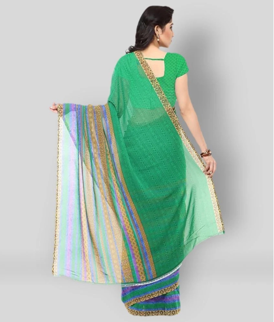 ANAND SAREES - Multicolor Georgette Saree With Blouse Piece (Pack of 1)