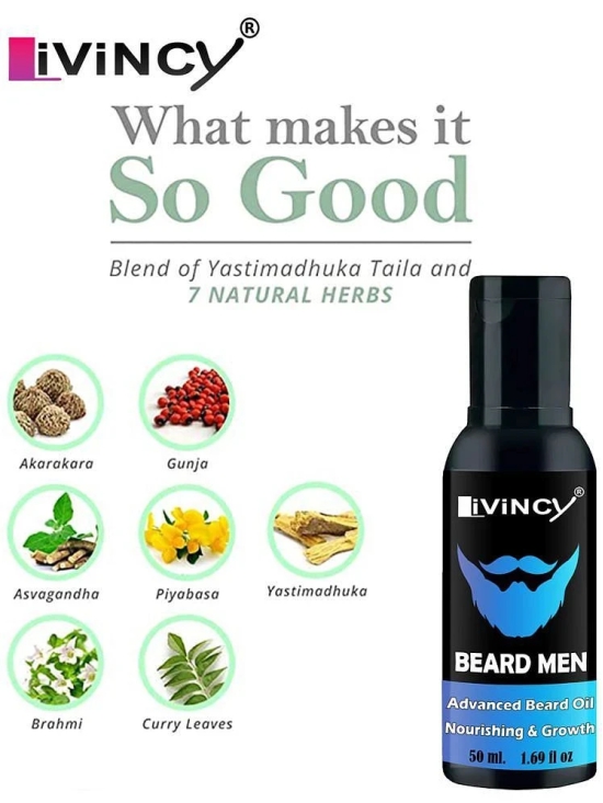 LIVINCY Argan Oil Promotes Beard Growth Beard Oil 100 ml