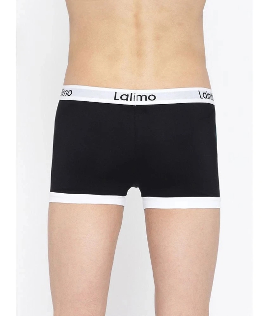 La Intimo Black Cotton Mens Trunks ( Pack of 1 ) - None