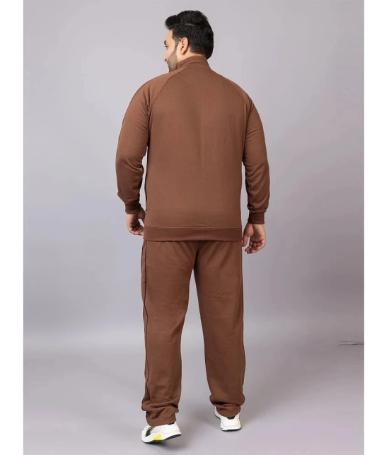 YHA Rust Fleece Regular Fit Mens Tracksuit ( Pack of 1 ) - None