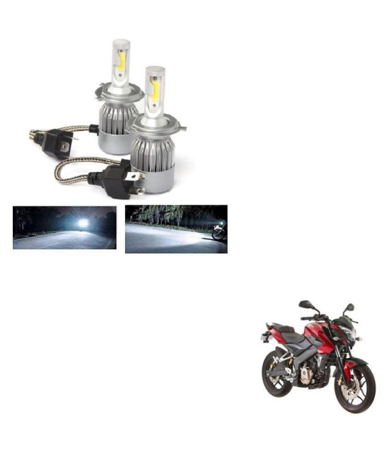 Kozdiko Bike C6 LED All in One Light Bulb 50W LED Car Headlight Conversion Kit for Cars 6000K (White) For Bajaj Pulsar 150 Ns