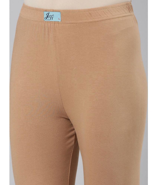 Jcss - Camel Lycra Women's Leggings ( Pack of 1 ) - None