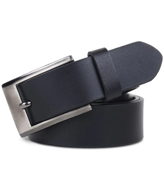 Loopa - Black Leather Mens Formal Belt ( Pack of 1 ) - None