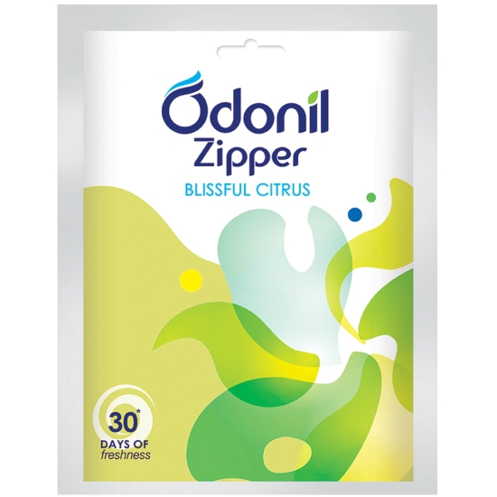 Odonil Zipper Air Freshener - Blissful Citrus, 10 G