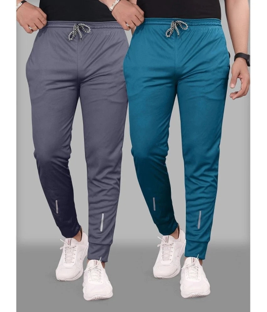 Gazal Fashions - Multicolor Polyester Mens Joggers ( Pack of 2 ) - None