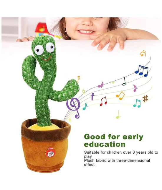 KiddyBuddy Dancing Cactus Talking Cactus Baby Toys Wriggle Singing Cactus Repeats What You Say Baby Boy Toys, Plush Electric Speaking Cactus Second Voice Recorder Baby Girl Toy