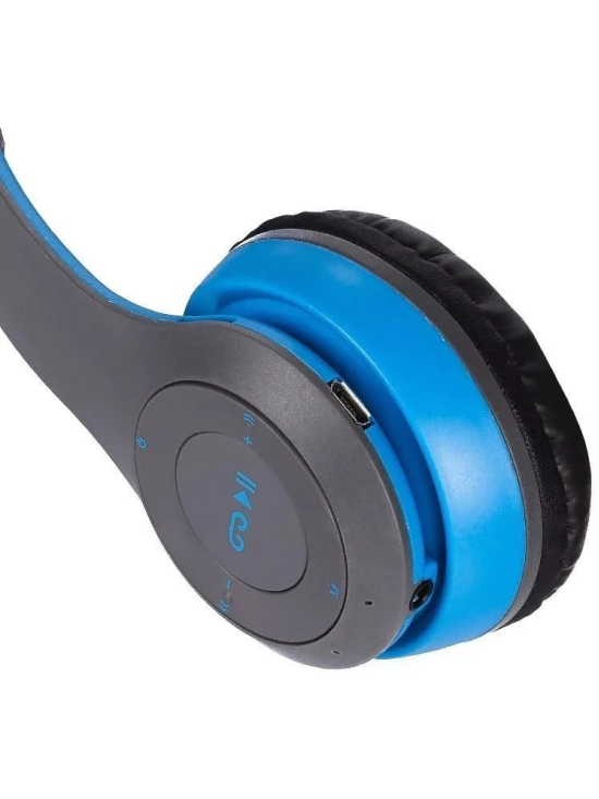 UGPro UGP-47 2 in 1 3.5 mm Bluetooth Headphone Over Ear 4 Hours Playback Adjustable length IPX4(Splash & Sweat Proof) Blue