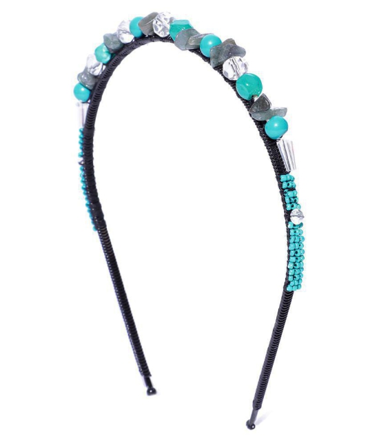 Anekaant Turquoise Party Hair Band - Turquoise