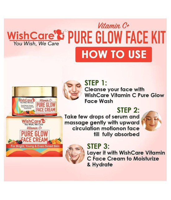 WishCare Vitamin C Pure Glow Face Cream for Women & Men Day Cream 50 gm