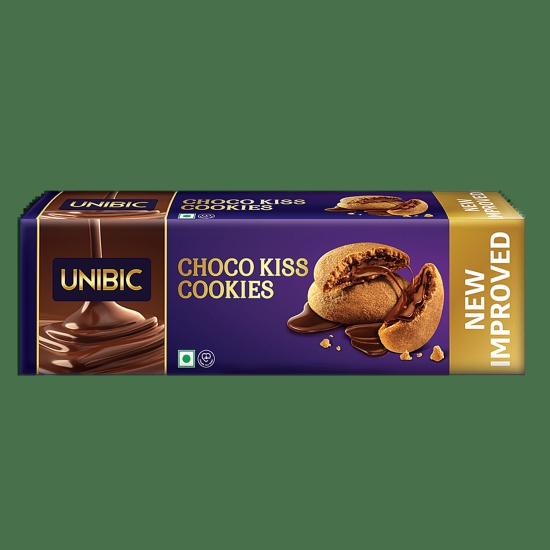 Unibic Centre Filled-Choco Kiss Cookies, 75 G Pouch