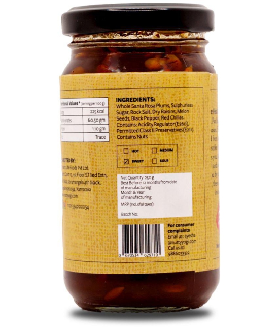 Nutty Yogi Plum Chutney 250 g