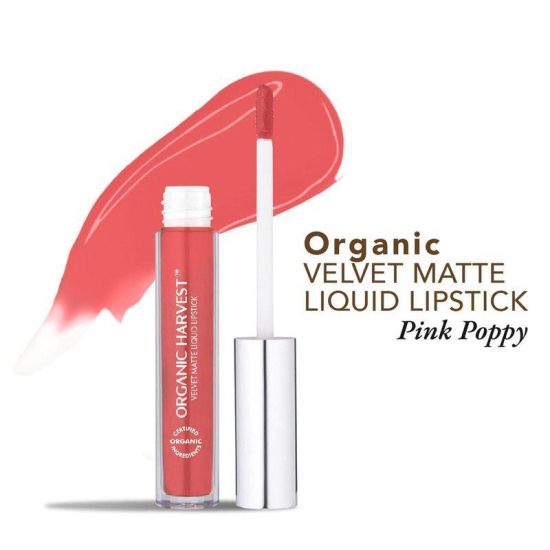 Organic Velvet Matte Liquid Lipstick - Pink Poppy