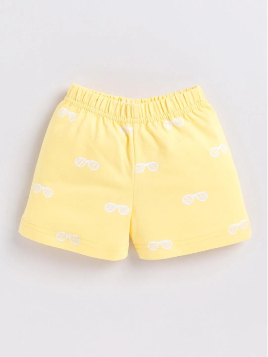 Yellow Sunglass Print Co-ord Set-9-12 m