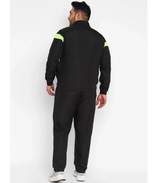 YUUKI - Black Polyester Regular Fit Striped Mens Sports Tracksuit ( Pack of 1 ) - None