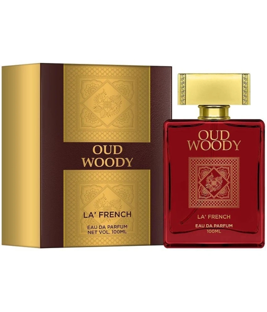 LA FRENCH Oud Woody & Al Hisan Eau De Parfum (EDP) For Unisex 200ml ( Pack of 2 )