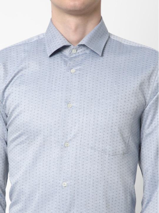 Premium Slim Fit Micro Ditsy Printed Cotton Formal Shirt