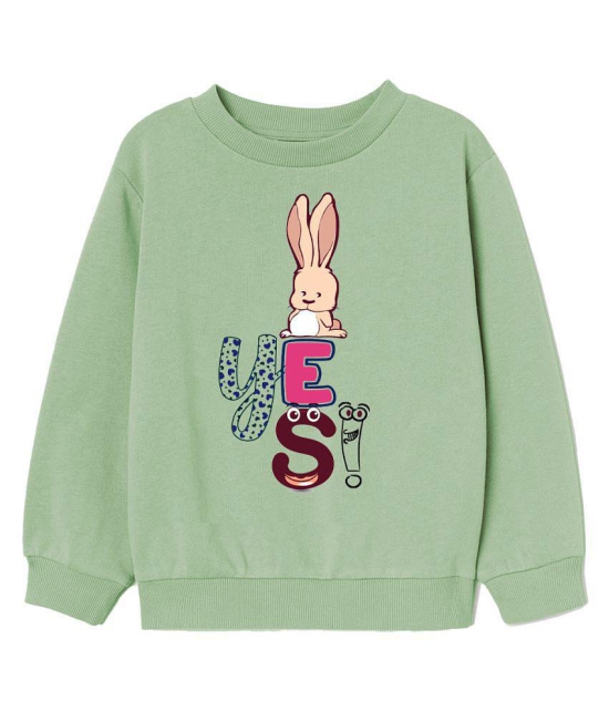 Naughty Ninos Girls Green Printed Sweatshirts - None