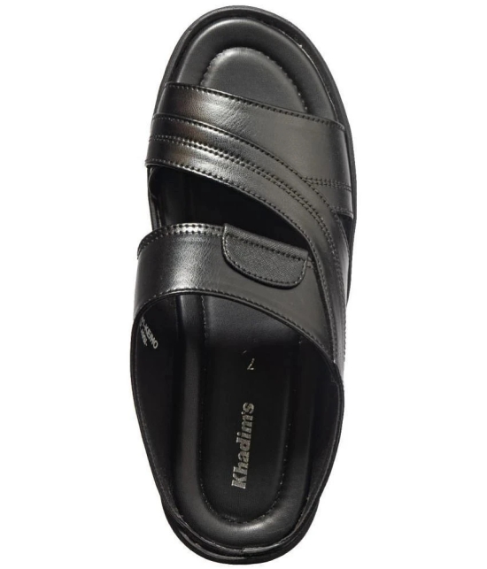 KHADIM - Black Mens Sandals - None