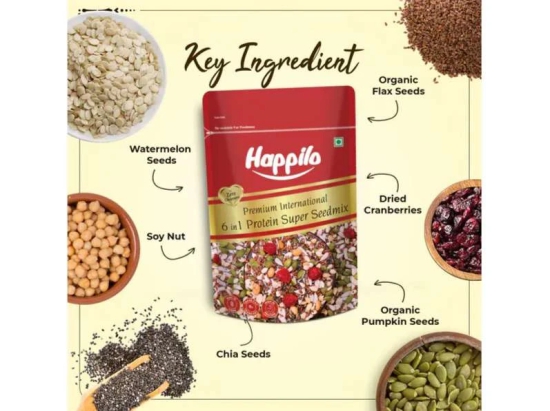 Happilo Premium 6 in 1 Super Seeds & Nuts Mix 250g