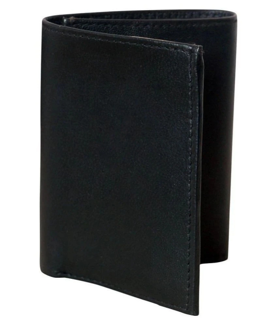 samtroh PU Black Casual Short Wallet - Black