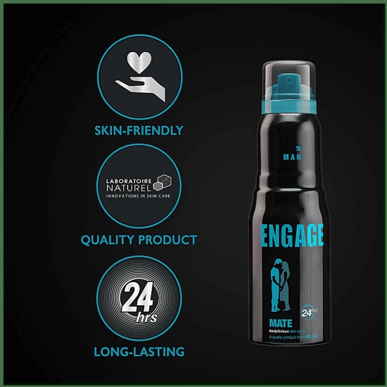 Engage Bodylicious Deodorant Spray - Mate For Men, 150 Ml