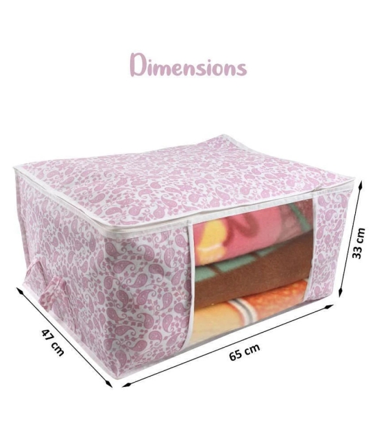 Prettykrafts Underbed Storage Bag, Storage Organizer, Blanket Cover with Side Handles