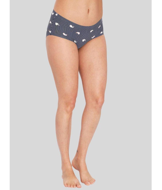 ILRASO - Navy Blue Polyester Printed Women's Briefs ( Pack of 1 ) - None