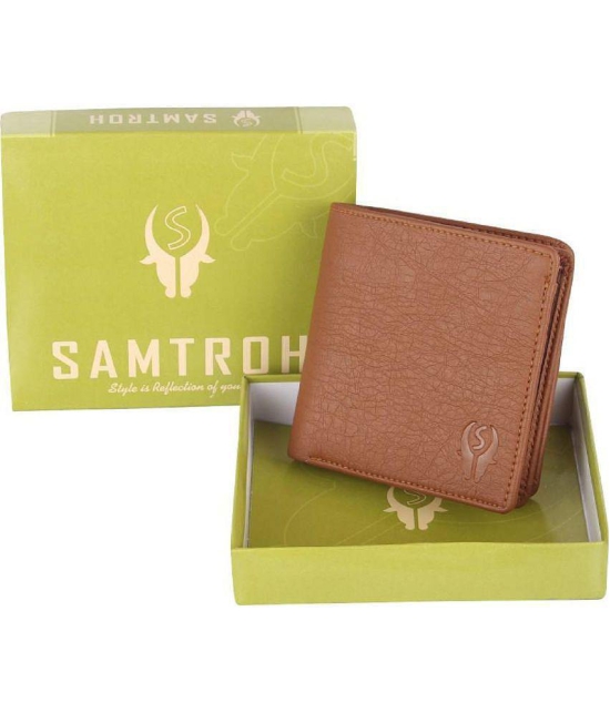 samtroh - PU TAN Men's Regular Wallet ( Pack of 1 ) - Tan