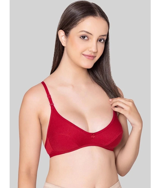 Bodycare Maroon Cotton Blend Non Padded Womens Everyday Bra ( Pack of 1 ) - None