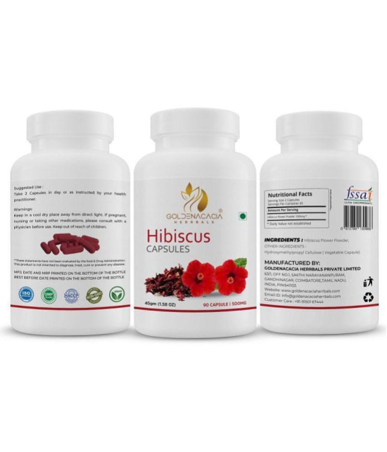 GOLDENACACIA HERRBALS Hibiscus 90 Capsule 1 no.s