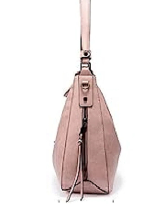 Lychee bags Women Pu Handbag Shoulder Hobo Bag (Peach)