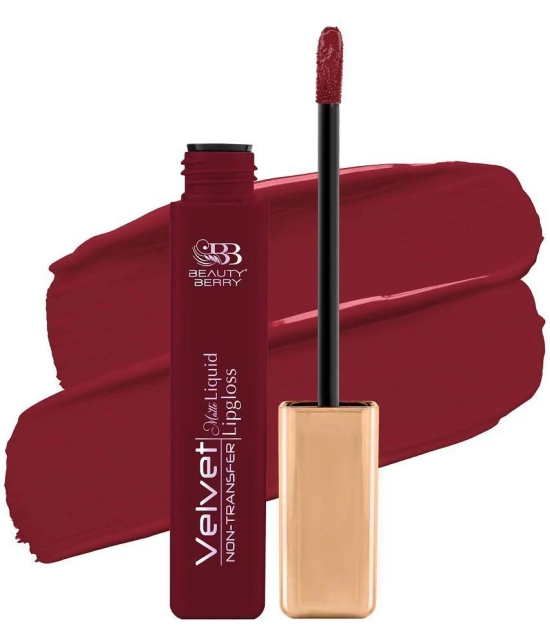 Beauty Berry Velvet Non Transfer Liquid Lipstick for Women 5ml, Night Club (Shade - 10)