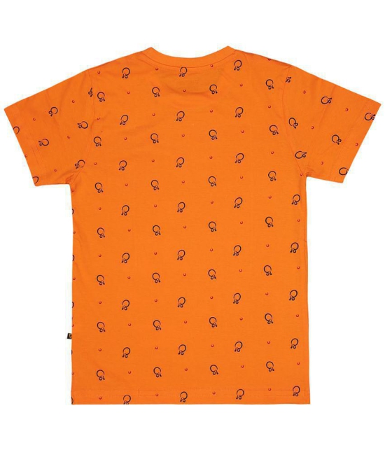 Proteens - Orange Cotton Boys T-Shirt ( Pack of 1 ) - None