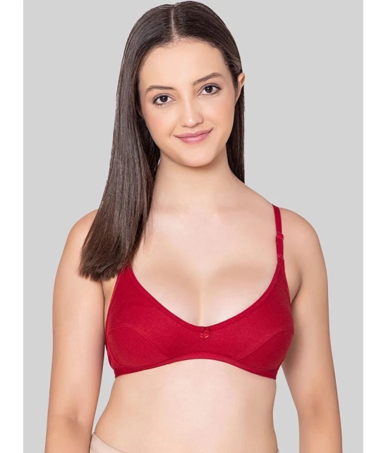 Bodycare Maroon Cotton Blend Non Padded Womens Everyday Bra ( Pack of 1 ) - None