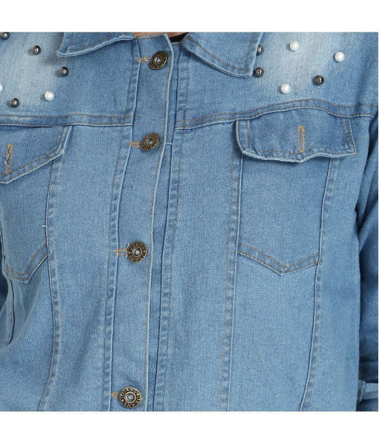 BuyNewTrend - Denim Blue Jackets Pack of 1 - None