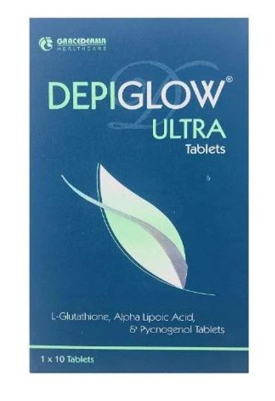 depiglow ultra tablet : glutathione tablet for skin whitening-20 tablet