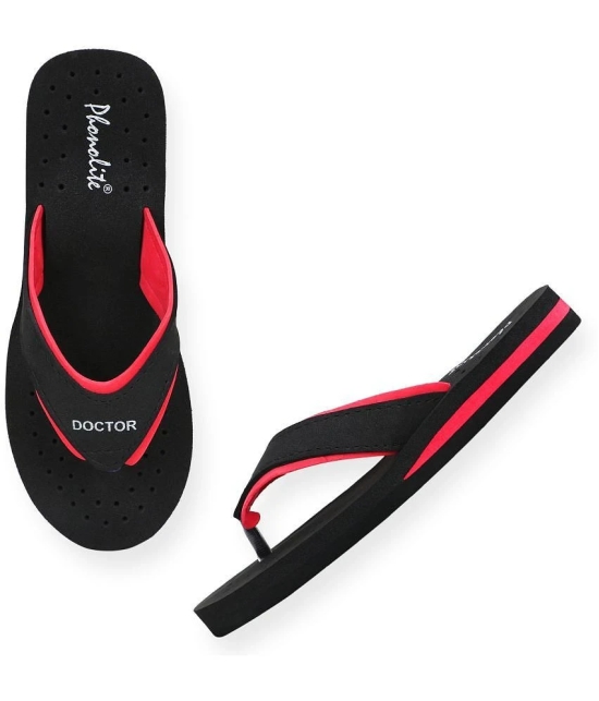 Phonolite Black Womens Thong Flip Flop - None