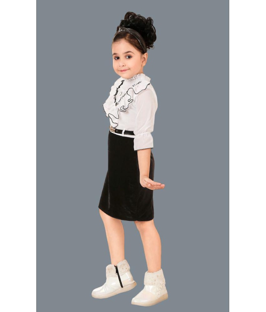 STYLOKIDS - Black Velvet Girls A-line Dress ( Pack of 1 ) - None