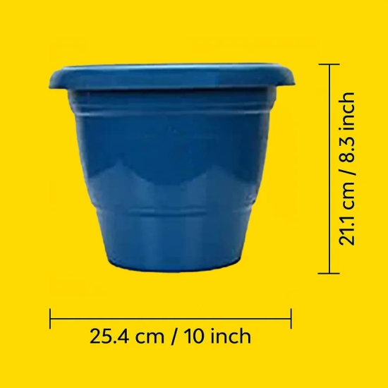 Coloured Garden Pots | Set of 2 Blue