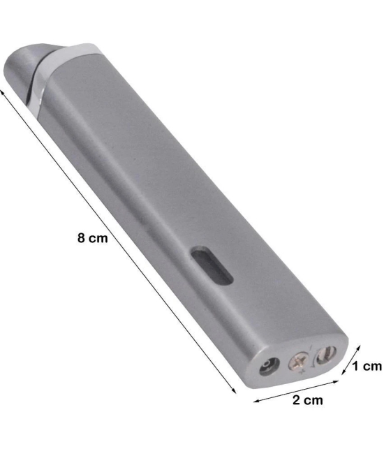 JMALL - Silver Aluminium Cigarette Lighter ( Pack of 1 ) - Silver