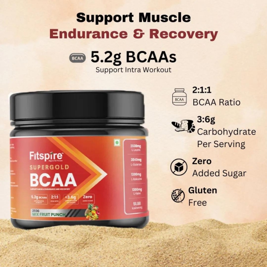 SUPER GOLD BCAA (MIX FRUIT PUNCH)