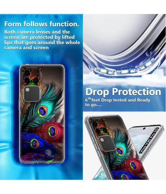 NBOX Multicolor Printed Back Cover Silicon Compatible For Vivo V30 Pro 5G ( Pack of 1 )