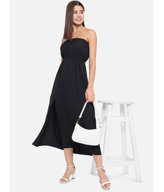 ALL WAYS YOU Polyester Black Asymmetric dress - - 2XL