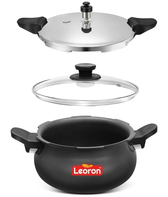 LEORON All One Cook Smart 5.5 L Hard Anodized OuterLid Pressure Cooker With Induction Base