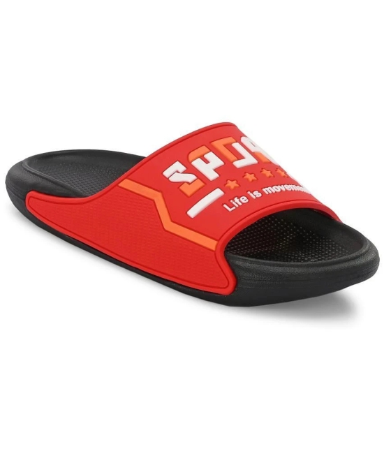 Aadi Red Mens Slide Flip Flop - None