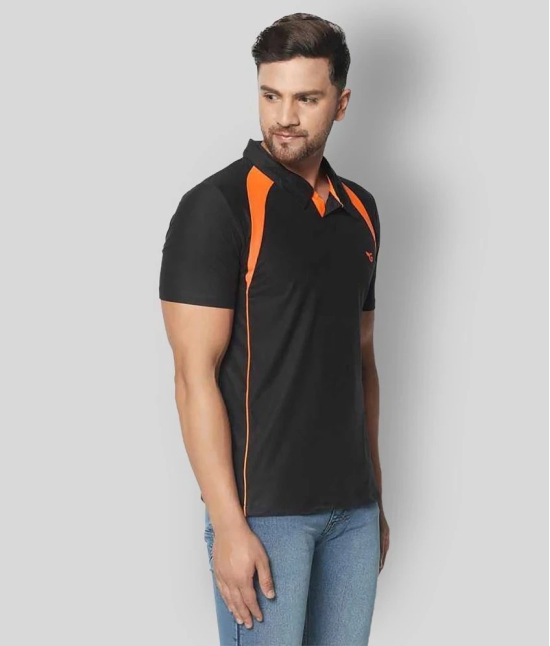 Glito - Black Polyester Regular Fit Mens Sports Polo T-Shirt ( Pack of 1 ) - None