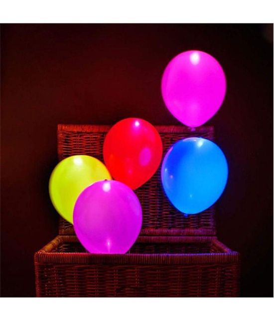 Party Propz Happy Birthday Decoration Kit with LED balloons & Foil Balloon Banner - Set of 40 - Multi-Color